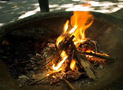 It really wouldn't be a post about camp if there wasn't a campfire somewhere, would it?